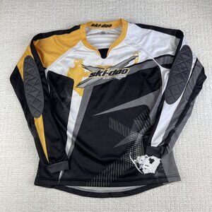 Ski-Doo BRP Jersey padded elbow Women Sz M Yellow/Black Racing Team X Snowmobile